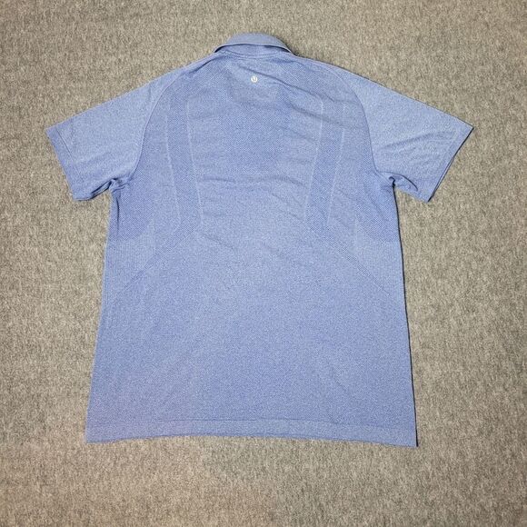 Lululemon Metal Vent Tech Mens Size S Performance Polo Gray - Picture 2 of 8